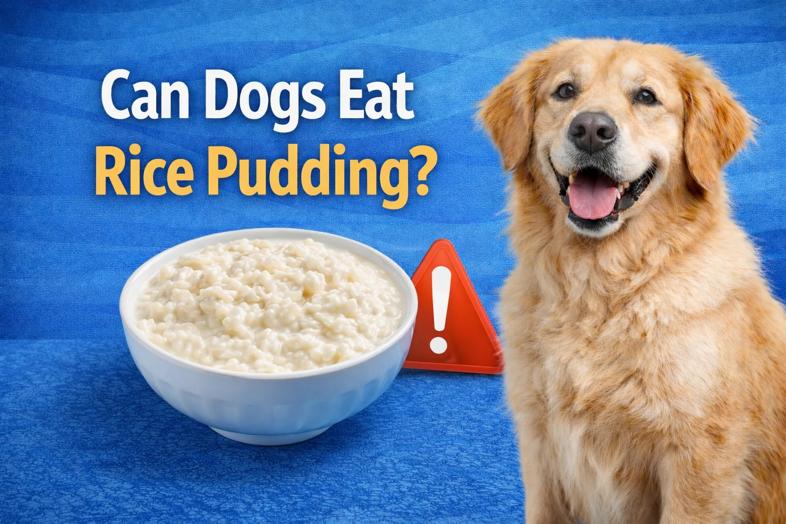 can dogs eat rice pudding?